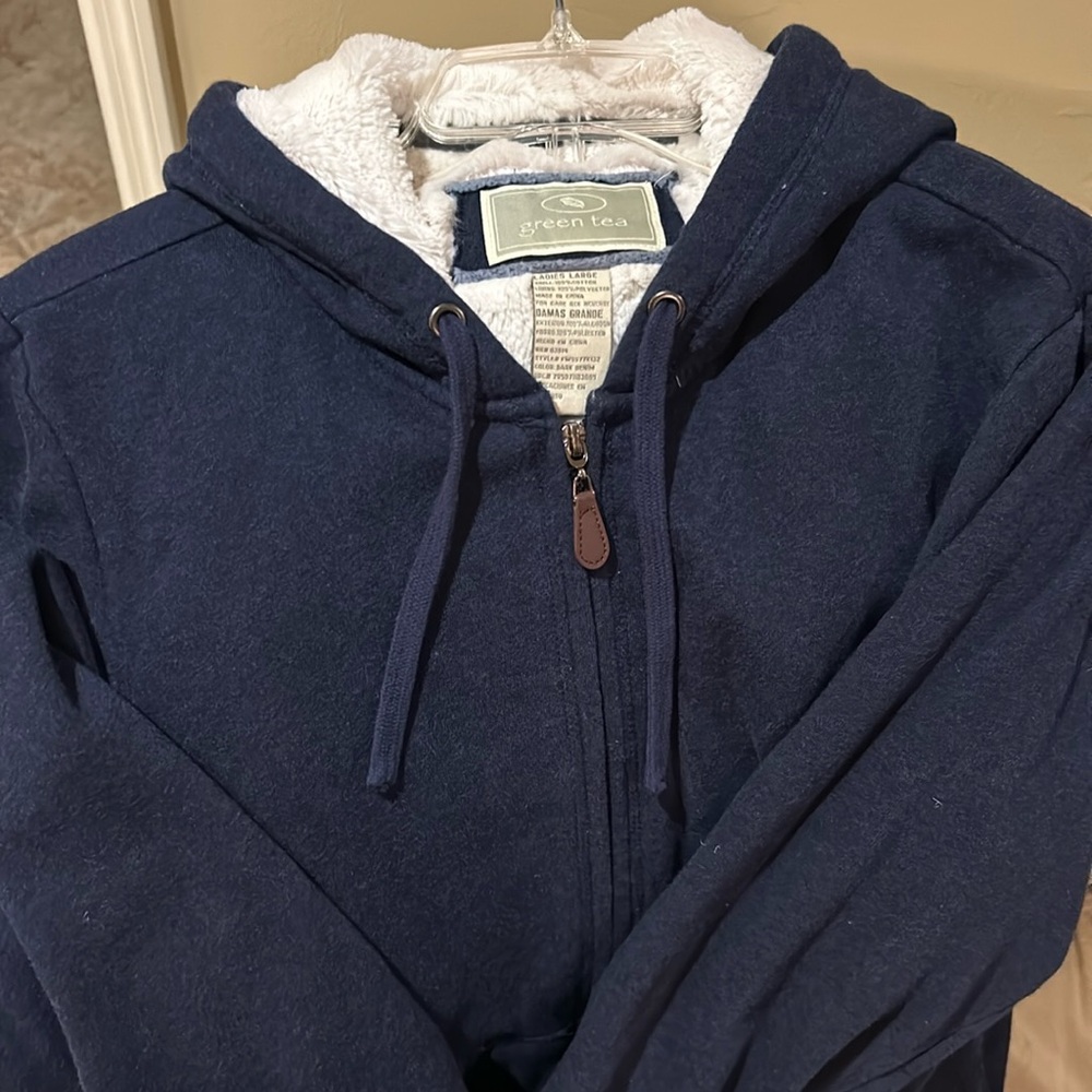 Ladies hooded and lined winter jacket by Green Tea